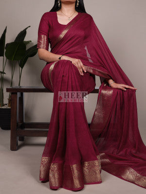 Soft mass mello silk saree with printed work and zari weaving border - 52835