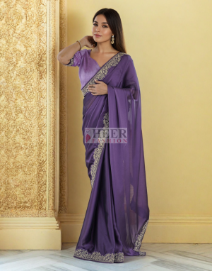 Fancy rangoli silk saree coding work - 50593