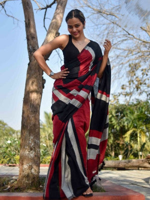 Office wear khadi cotton saree - 47340